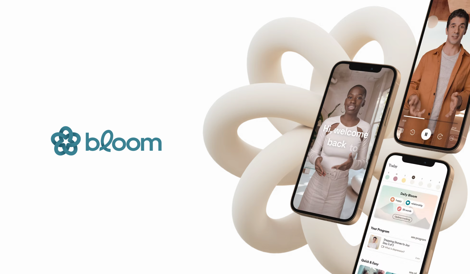Bloom app: video mental wellness programs, daily tracking and guided sessions